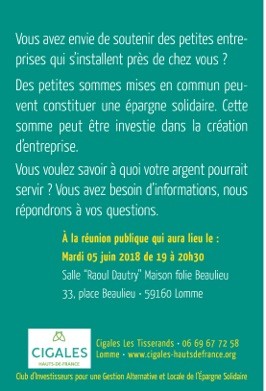 Invitation réunion publique 2018